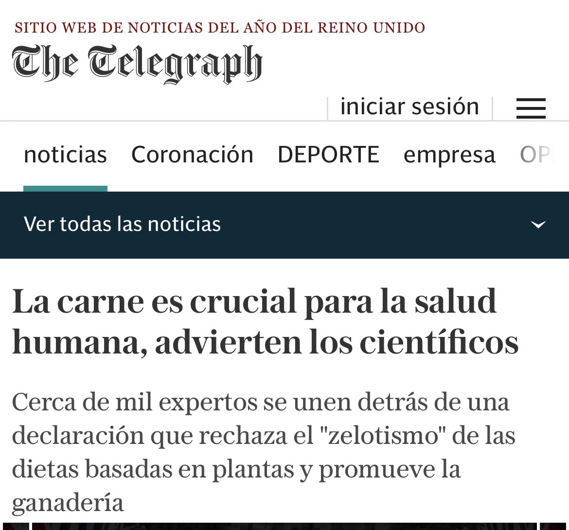 1nuestrocampo's tweet photo. La carne es crucial para la salud humana, advierten los científicos
Cerca de mil expertos se unen detrás de una declaración que rechaza  la exclusividad de las dietas basadas en plantas y promueve la ganaderia https://t.co/aZ8s8qJtZ5 https://t.co/PJHcDfRo8j
