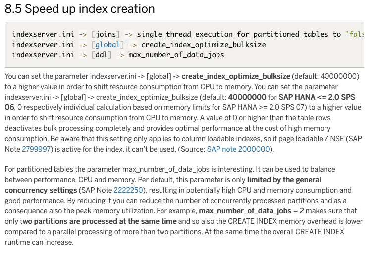 JensGleichmann's tweet photo. Update of blog "Best experience: Creation of HANA Indexes part II" regarding performance of index creation process
https://t.co/l9mTr1Sdv2

#saphana https://t.co/18UUPQhoGZ