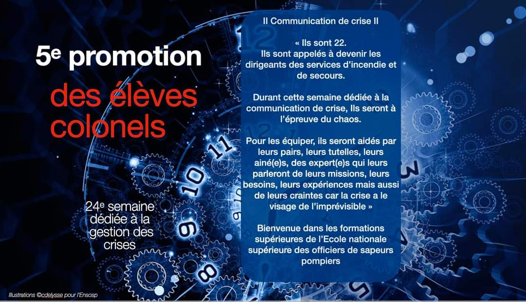 Très heureux d'être intervenu hier dans la formation des élèves colonels sapeurs-pompiers <a href="/ENSOSP/">Ensosp</a>