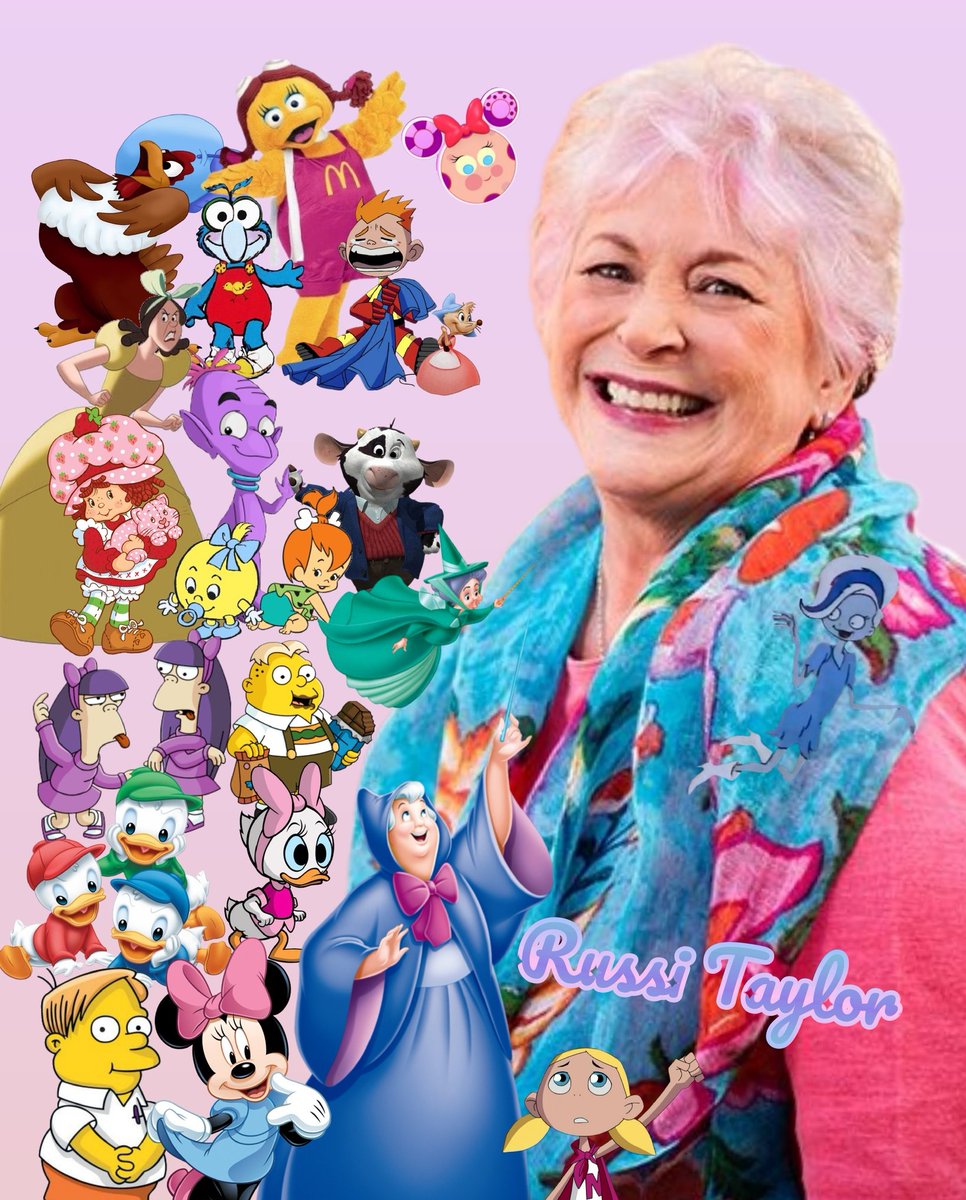 Happy Birthday & in loving memory to one of our Favorite Disney Legends, The Amazing #RussiTaylor. Russi & Wayne has & will ALWAYS be our voice of Mickey & Minnie. God Bless Russi. 🎂🙏✨ #DisneyLegend #TheSimpsons #StrawberryShortcake #Ducktales #Cinderella #KingdomHearts