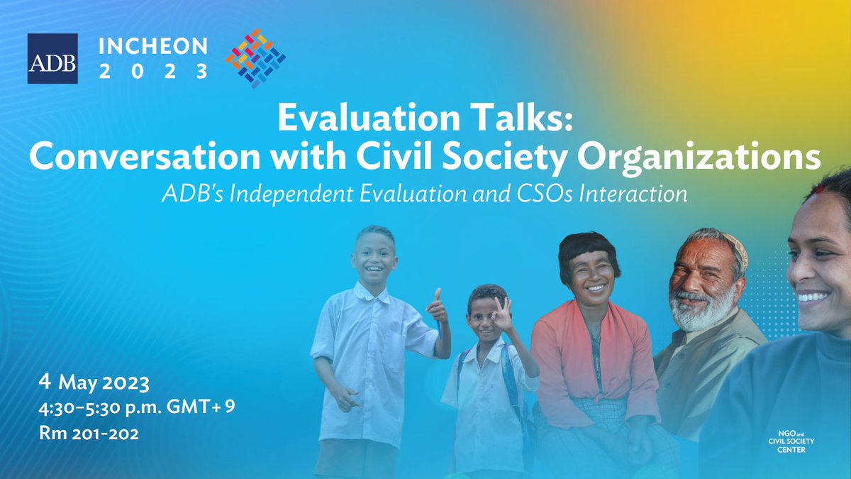 IED recognizes the role of #civilsociety as important stakeholders and partners in development. IED values this engagement, through productive & well-attended sessions where IED’s mandate, and relevant & important #evaluation work, are discussed. 
#ADBandCivilSociety
@ADBandNGOs