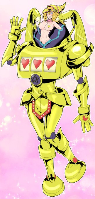 ゴールデンウィークなので1枚くらいゴールデンなものを描いておきたかったので融合召喚したラクガキ 