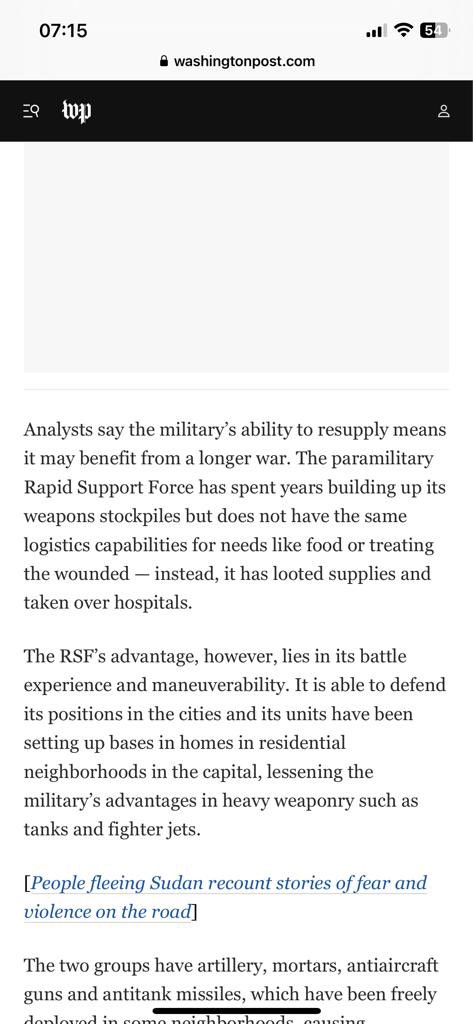 Screenshots of the points that jumped out to me: control of the pipelines, the weapons both have, the Khartoum areas under the control of both and the fact this could be a drawn out affair