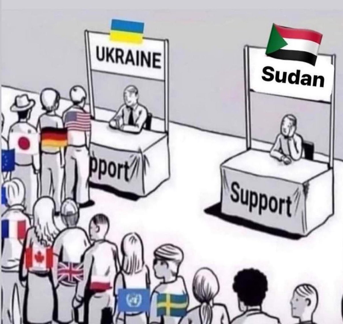 This is the feeling in Africa and large parts of the world.
The West needs to do more to address it!