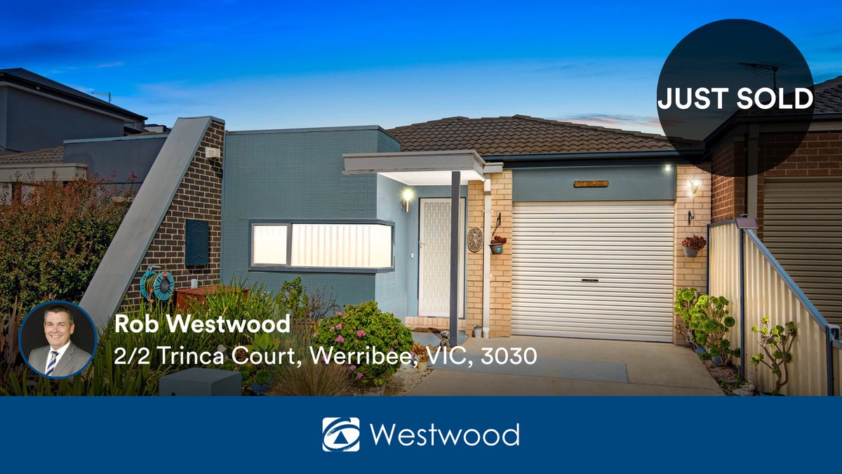 RobWestwoodFN's tweet photo. 🛌 3 🛀 2 🚘 1
📍 2/2 Trinca Court, Werribee, VIC, 3030

My latest sale on RateMyAgent.

https://t.co/U1qLBlQavc

...
#ratemyagent #realestate #First_National_Westwood https://t.co/qUTescnSHs
