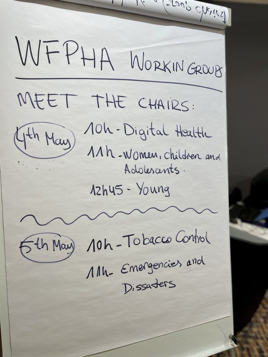 Come & meet our working group chairs at our booth during the #WCPH2023. They'll be happy to answer your questions & share their experiences. 📍 WFPHA Booth, Exhibition Area Level -1 See you there!