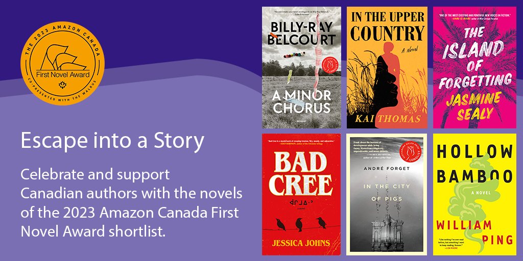 thewalrus's tweet photo. Today's the day! Amazon Canada and The Walrus are pleased to announce the shortlist for the 2023 Amazon Canada First Novel Award. Check out these six fantastic books and authors at https://t.co/qvPvh6Unjc. #AmazonFNA https://t.co/sNyu3eeINb