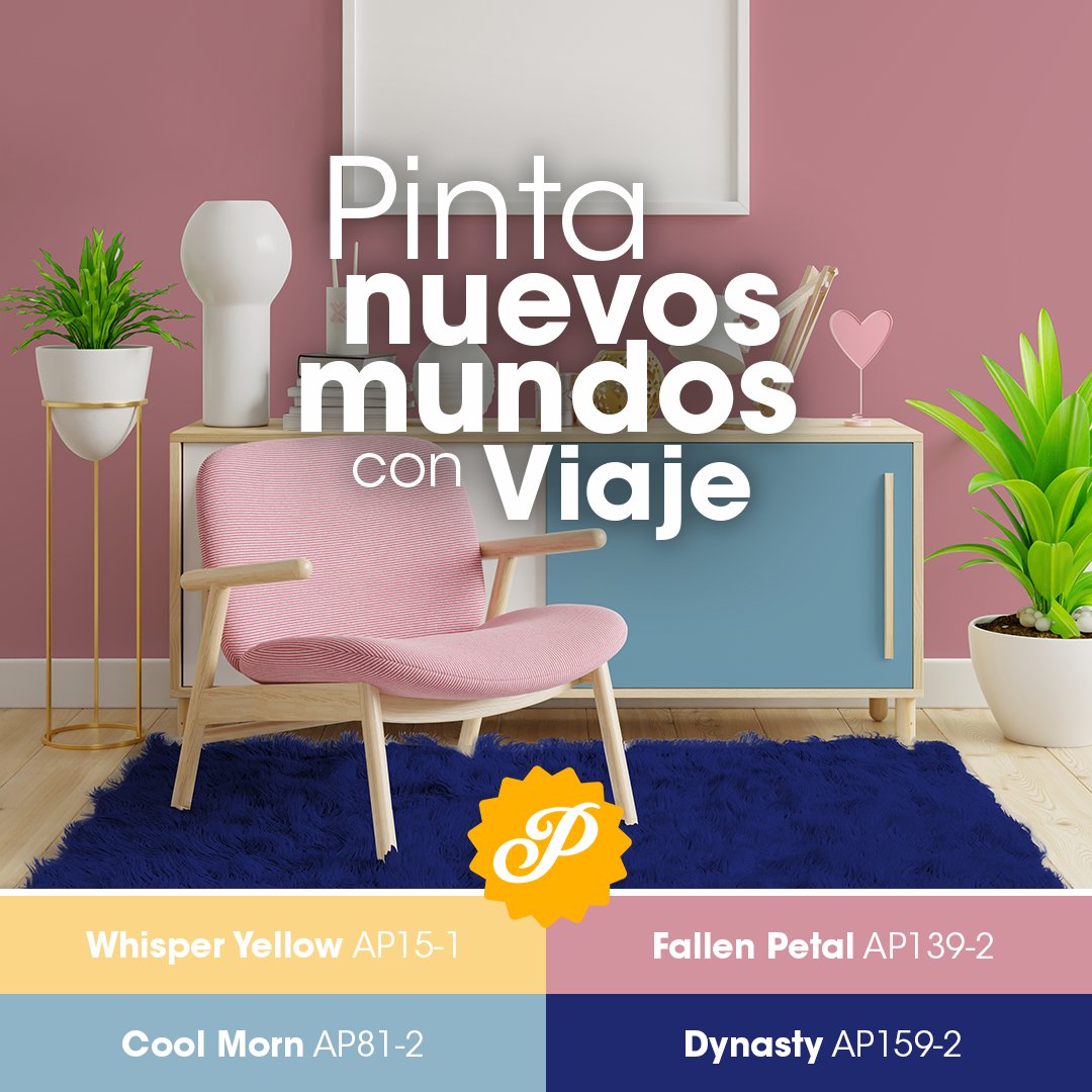 PinturasPaleta's tweet photo. ¿Listo para un viaje a través de nuevos mundos? Combina la energía y vitalidad de la Colección Mundo Nuevo con la elegancia y sofisticación de la Colección Viaje. ¡Todo lo puedes hacer con Paleta!
Visita https://t.co/vyr2rK9y28 para más información. https://t.co/XHhEqqwBSI