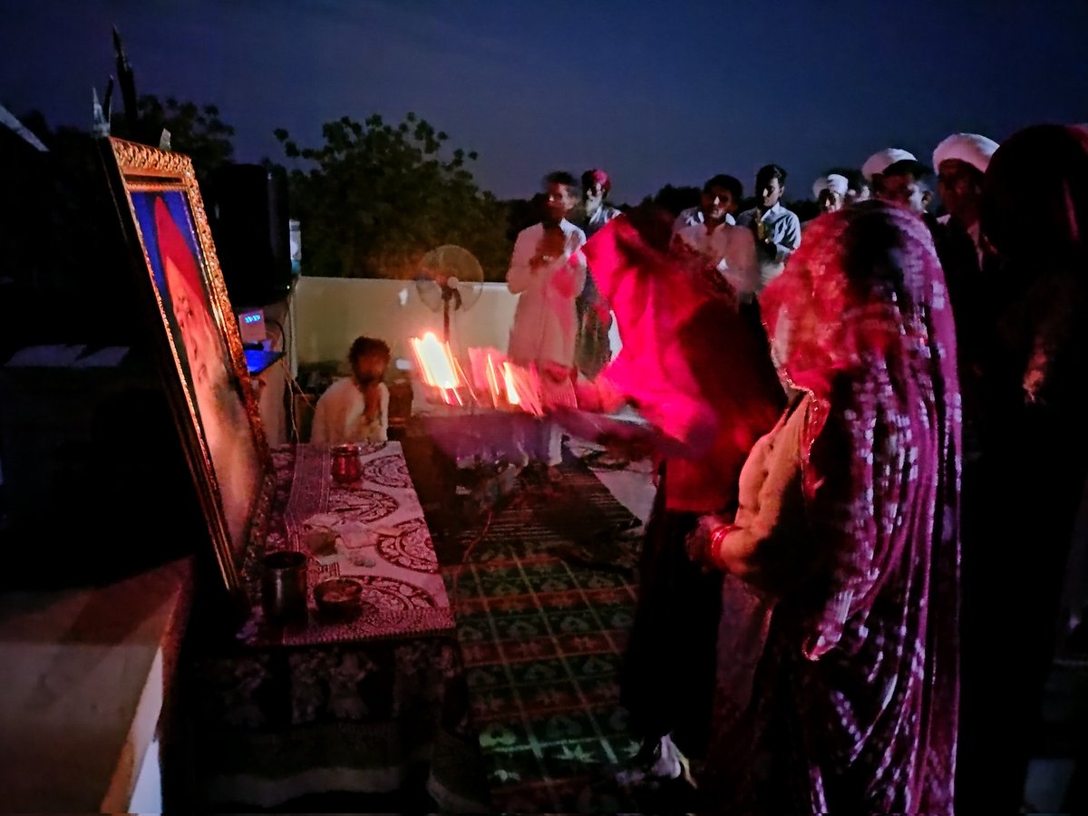 AshramBmr's tweet photo. 03.05.23
Satsang and Shri Asharamayan Ji Paath organized at Rampura, Dhorimanna(Raj.) By Sant Shri Asharamji Bapu Ashram Barmer.

We explained Glory of Sanatan Dharma and promoted #SanatanLifestyle - Keys For Healthy Life to maintain Nirogi Kaya in today's polluted environment. https://t.co/eGFZuiCgeN