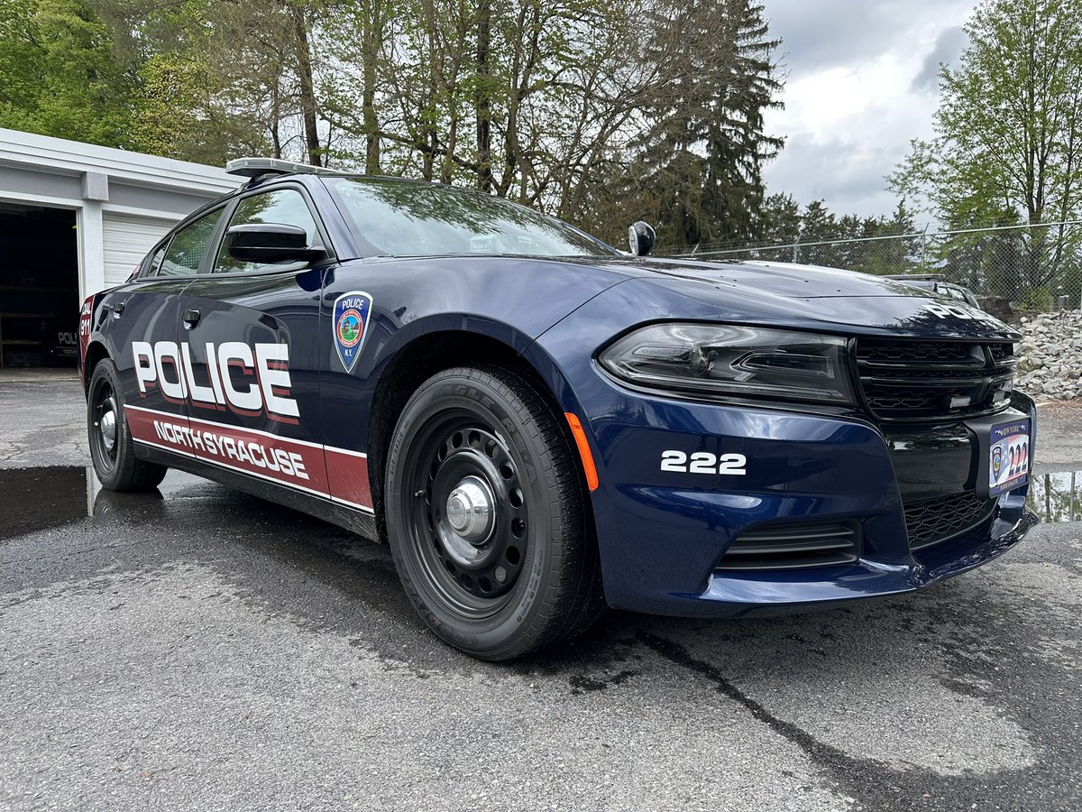 NSyracusePD's tweet photo. Your NSPD has added a couple of new cruisers to the fleet to replace our 2015 and 2017 patrol vehicles. We showcased our Ghost-Lettered slick top a short time ago and pictured here is vehicle 222, a fully-marked 2022 Dodge Charger . 
#nspdny https://t.co/dBMLlegVsg
