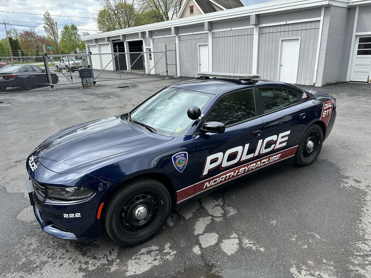 NSyracusePD's tweet photo. Your NSPD has added a couple of new cruisers to the fleet to replace our 2015 and 2017 patrol vehicles. We showcased our Ghost-Lettered slick top a short time ago and pictured here is vehicle 222, a fully-marked 2022 Dodge Charger . 
#nspdny https://t.co/dBMLlegVsg