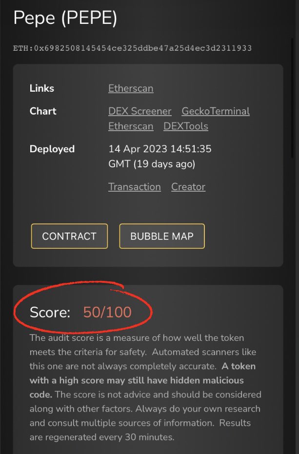 nicelydone81's tweet photo. $Nelk just dropped a couple hours ago and already has a better @Token_Sniffer score than $Pepe

Just sayin.

#NELKISH https://t.co/QwbG7RVzrj