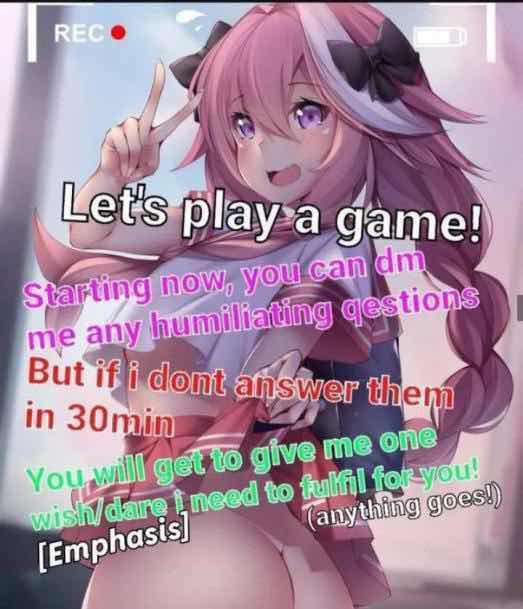 I'm going to try this again. 24 hour limit. I'll be watching like a hawk when I can though! #challenge<a href="/tag/challenge"class="tags"><span>#challenge</span></a><a href="/tag/nsfw"class="tags"><span>#nsfw</span></a><a href="/tag/humiliation"class="tags"><span>#humiliation</span></a><a href="/tag/cnc"class="tags"><span>#cnc</span></a><a href="/tag/dmsopen"class="tags"><span>#dmsopen</span></a>