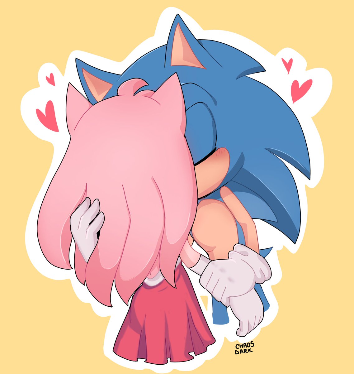 CHAOSDARK15's tweet photo. Here is the result, it may not be what you wanted or expected, but I tried.  
I'm still a beginner in this drawing
I hope you like it😙💖💙 https://t.co/YwqZMa2jmA