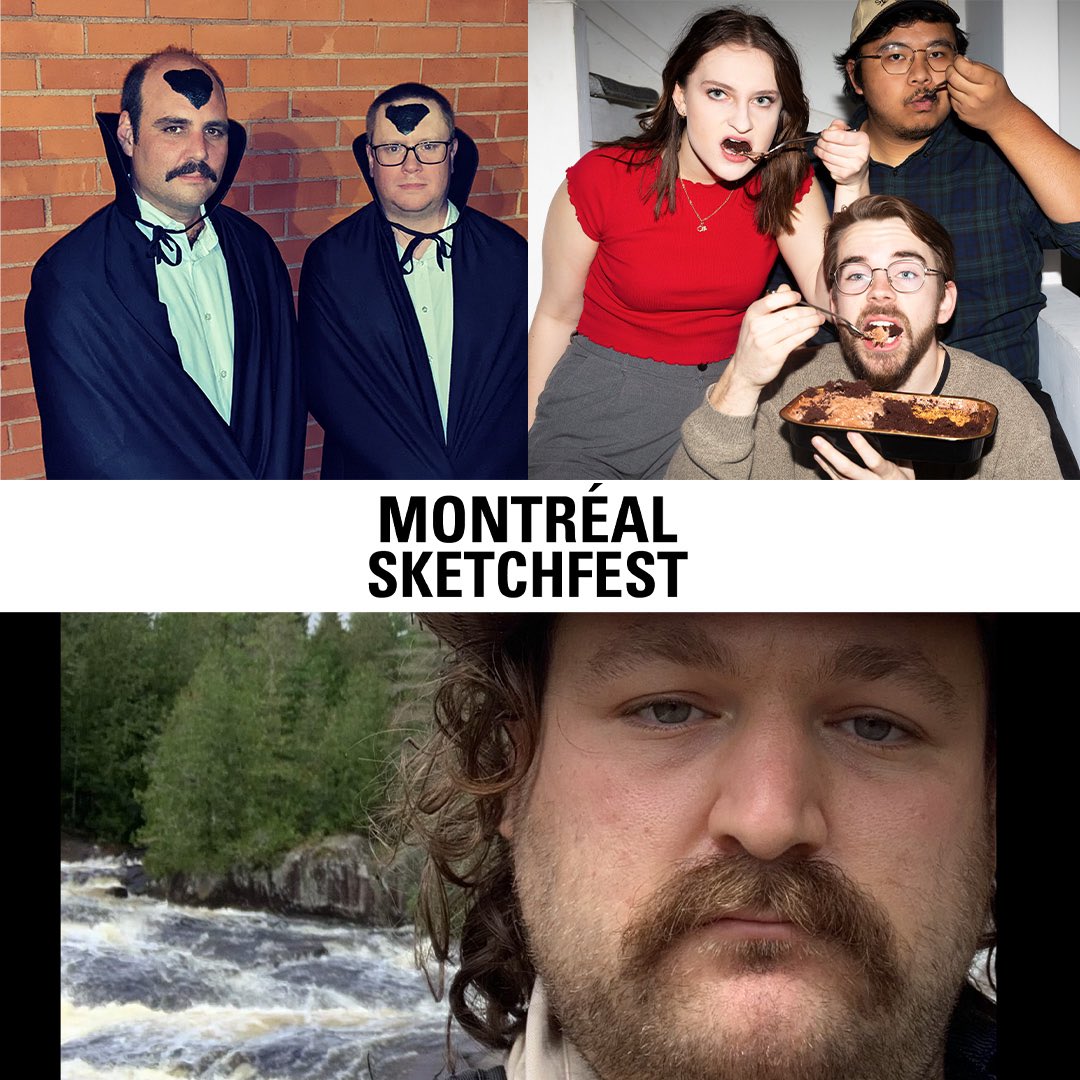 Saturday May 13 at 7pm! <a href="/TheatreSteCat/">TheatreSteCatherine</a> the world’s hottest sketch comedy festival presents a closing night extravaganza with last year’s best Newcomers Side Salad, Emery Fine, and Two Draculas!