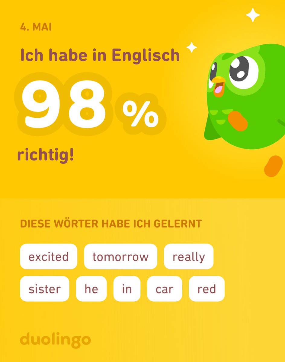 turboseller's tweet photo. Ich lerne Englisch auf Duolingo! Es ist kostenlos, effektiv und macht Spaß. https://t.co/AHxLrTvmVF