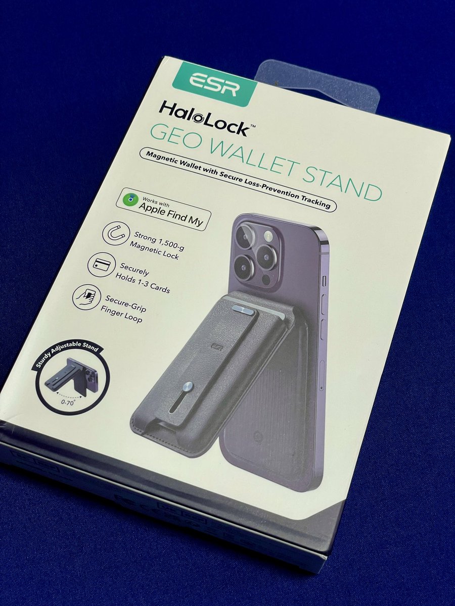 NekoYashikiMeow's tweet photo. 【着弾報告（kickstarter）】
『ESR GEO WALLET STAND』着弾‼️
https://t.co/i5wGaSiRbM

何故かAmazon便で届くという、これまでにないパターン(笑)
まあ、ルート便で送れるからメーカーにとっては都合がいいんだろうね。
#ESR #kickstarter #geowallet #MagSafe #halolock #iPhone https://t.co/KXHtWOFIZr