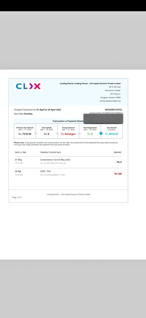 YalgaarHoga's tweet image. Ense Loan Kabhi Mat Lena Dekho Kaise 1000 Rupee Ko Penalty laga Laga Ke 8000 Pahuncha diya Ye Fraud Hai Late Fee K Naam Pe 1000  Rupee ke loan me Har mahine 500 Penalty laga te koi kaise vapas karega.  #Fraudpaytm @Paytm @PaytmBank @PaytmMoney