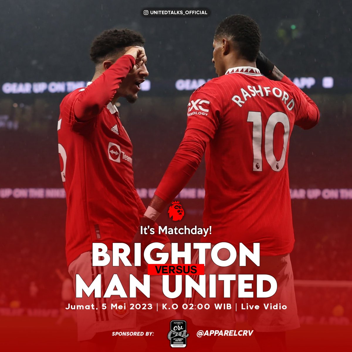 Unitedtalkz's tweet photo. Today is the day! United day! 🔴

Dinihari nanti. Wajib amankan 3 poin meskipun tren away buruk banget musim ini

Liverpool udah nempel di posisi 5 soalnya https://t.co/QCuMKyPHma