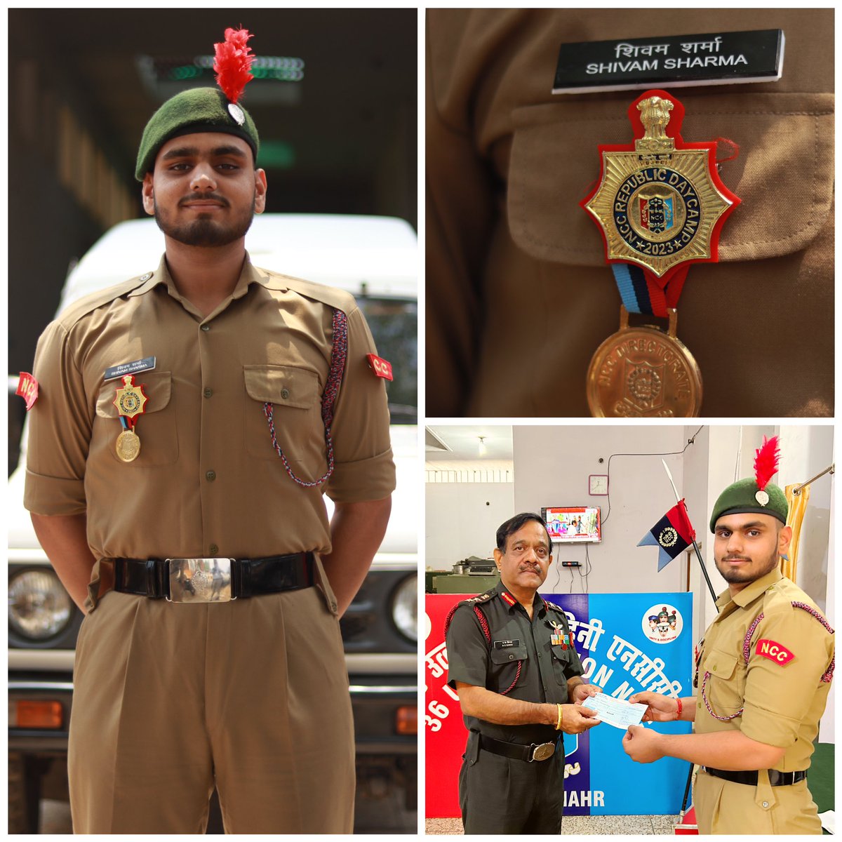 AzadSchool's tweet photo. Proud moment for "azadians"
Commanding officer Colone A.K Sinha,36 U.P battalion
felicitated three NCC cadets of azad Public School who participated successfully in the National Cadet Corps (NCC) Republic Day Camp (RDC) 2023
#ncc #nccrepublicdaycamp #nccparade #azadpublic https://t.co/uhoDk54gXV