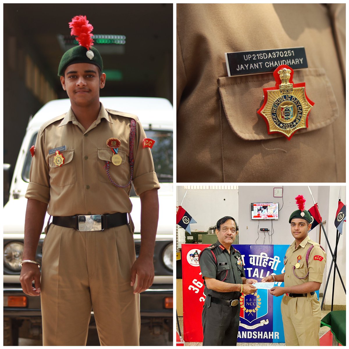 AzadSchool's tweet photo. Proud moment for "azadians"
Commanding officer Colone A.K Sinha,36 U.P battalion
felicitated three NCC cadets of azad Public School who participated successfully in the National Cadet Corps (NCC) Republic Day Camp (RDC) 2023
#ncc #nccrepublicdaycamp #nccparade #azadpublic https://t.co/uhoDk54gXV