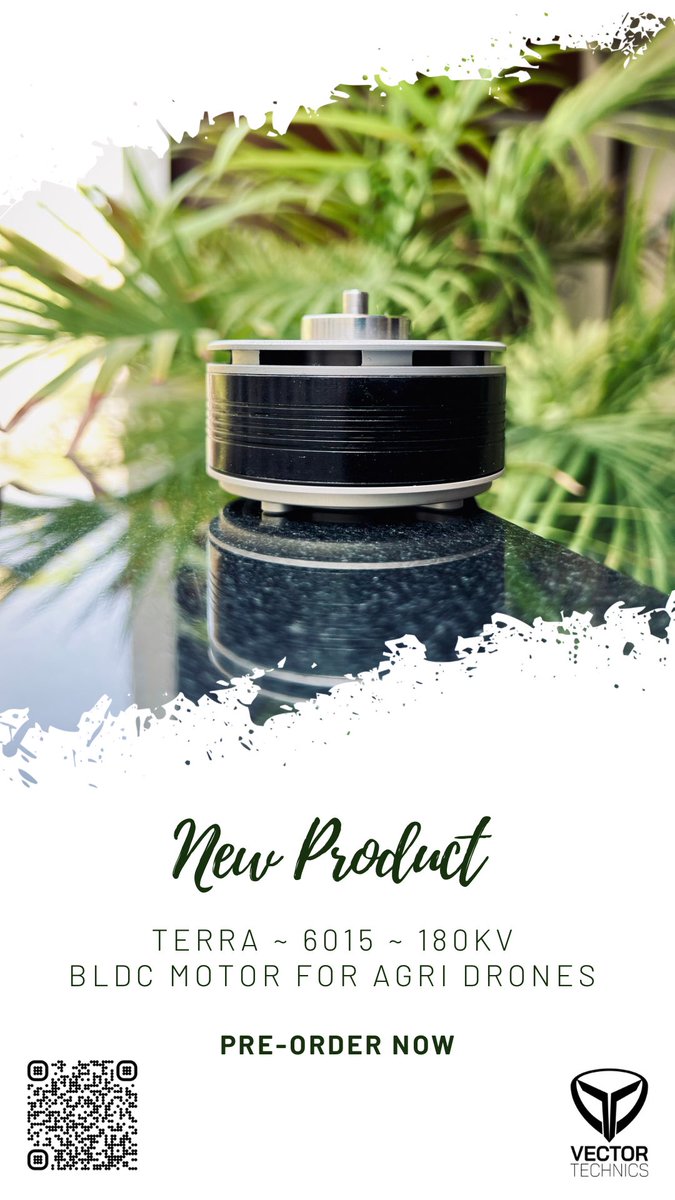 vectortechnics's tweet image. Introducing the TERRA 6015, 180 Kv UAV BLDC motor for agri-drones! Experience max thrust w/ our 23&quot; foldable propeller &amp;amp; 60A 12S ESC. Revolutionize your farming game today! 🚀🌾 #PrecisionAg #DroneTech #AgriDrones #SmartFarming #TERRA6015
