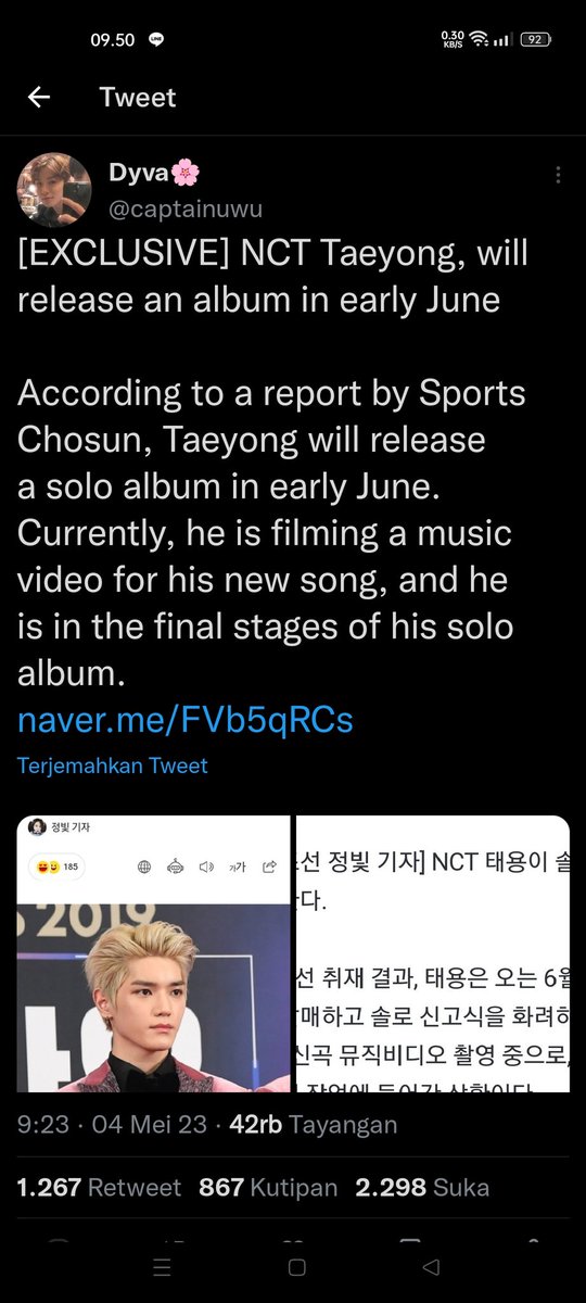 IstiAsti's tweet photo. Give away 

TAEYONG SOLO IS COMING

SIAPA MAU SALDO DANA/SHOPEEPAY 50RB? RT AJA YUUUKK KALO BOLEH MINTA REPLY #TOLOISCOMING https://t.co/H3rRr80XXV