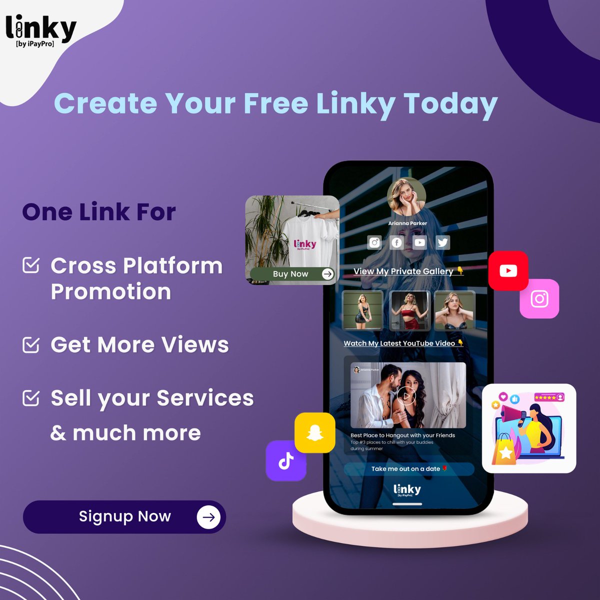 linky_biz's tweet image. One Linky for ALL Your Needs 🚀
With endless customisation, create your FREE Linky &amp;amp; promote your products/services today 

Know more 👉linky.biz 

#linkybiz #allinonelink #influencer #instagrambio #onlinepresence #onlinegrowth