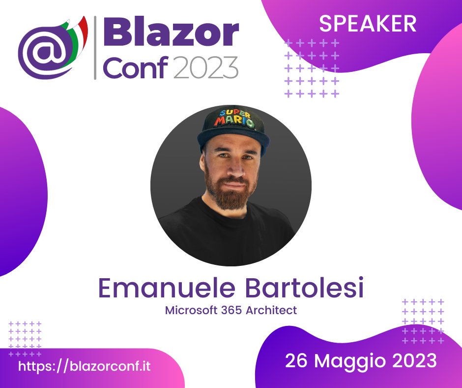 blazordevita's tweet image. La #BlazorConf2023 si avvicina, siamo sold-out in presenza ma è possibile registrarsi per lo streaming live e per avere accesso in anteprima a tutti i video! 🤩 Partiremo alle 9.30 con la keynote in cui avremo @apomic80 @kasuken e @andysal74. Iscrivetevi: t.ly/TXIF