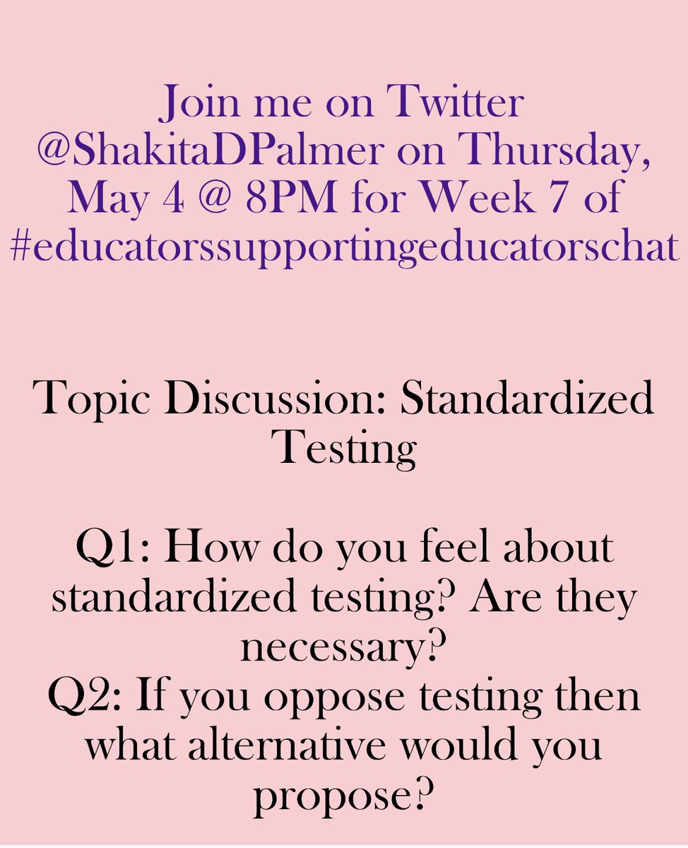 ShakitaDPalmer's tweet photo. #educatorssupportingeducatorschat https://t.co/IWO13yAgim