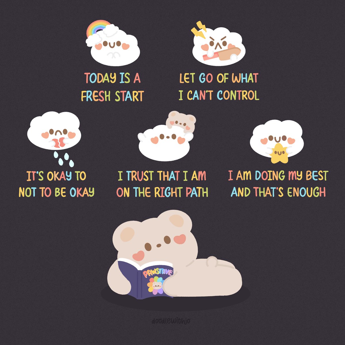 May daily affirmations 🐻🌻

#イラスト