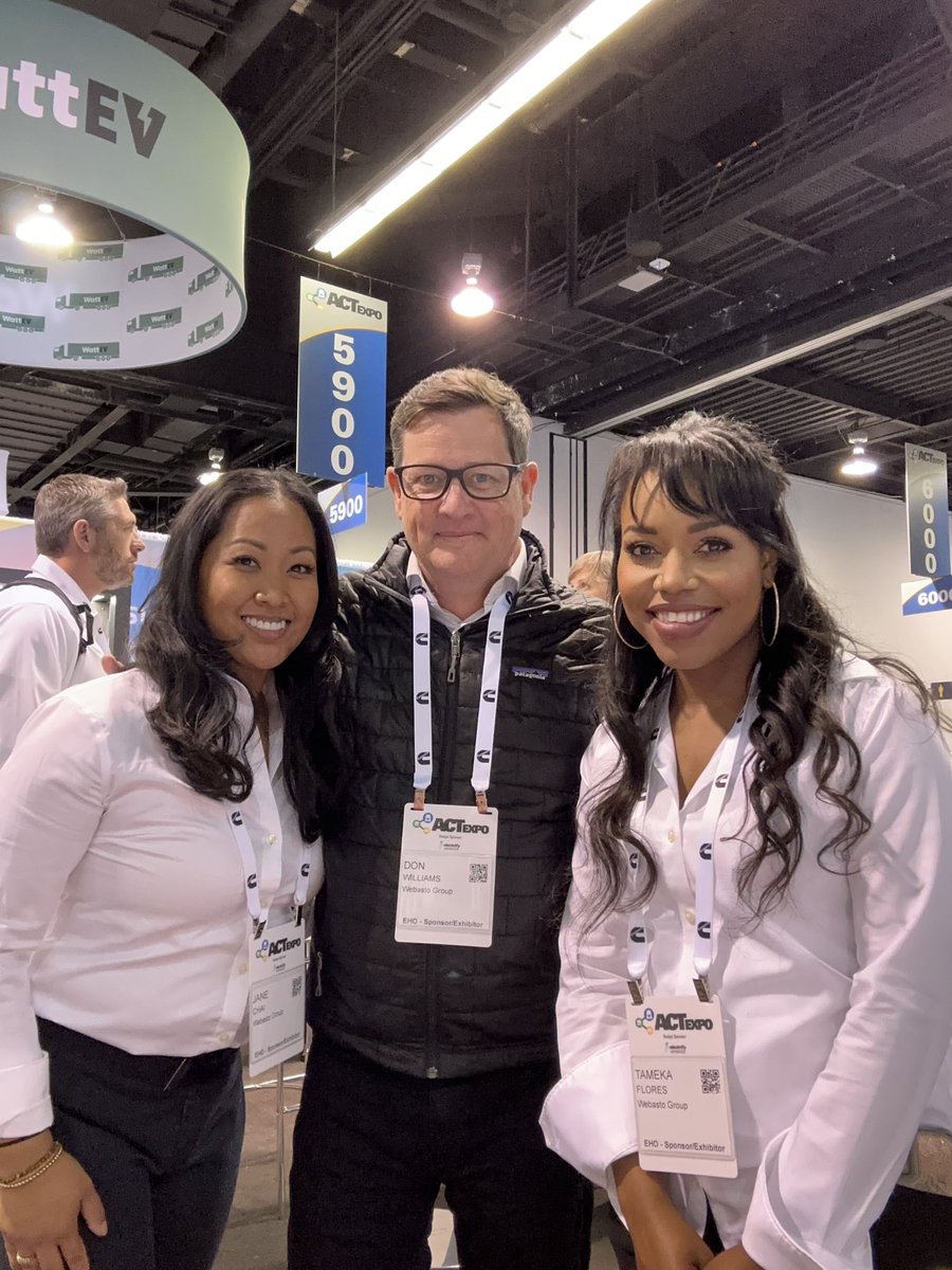 SDPRPRO's tweet photo. It was great to spend the day w/the @WebastoEVUS team at ACT Expo where attendees learned how the innovative charging solutions from #WebastoChargingSystems and #Posicharge help reduce #emissions and improve the #environment.
#ActExpo2023 #Sustainability #CleanTransportation https://t.co/H9yOZPQYRf