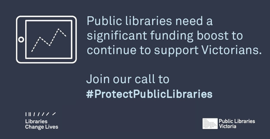 PubLibrariesVic's tweet photo. Victorian public libraries have more than 2 million members but without additional resources and funding, we won’t be able to meet increasing demand. We need a boost from the Victorian Government to #ProtectPublicLibraries @DanielAndrewsMP @ShingvWorld https://t.co/EI8vBm7xnu