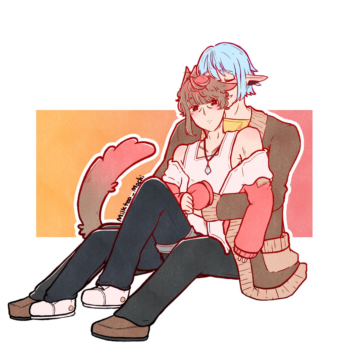 MTMochiDraws's tweet photo. quick doodle of cat and haurche https://t.co/qi143abaE8