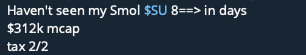 poe_real69's tweet photo. 10x achieved wasn't even fuckin around. muhahuahuhahahuhaha $300k to $3.3M on $SU. Hopefully more. GG's to those who had noti's on and aped the call. https://t.co/7dz3VJTJER