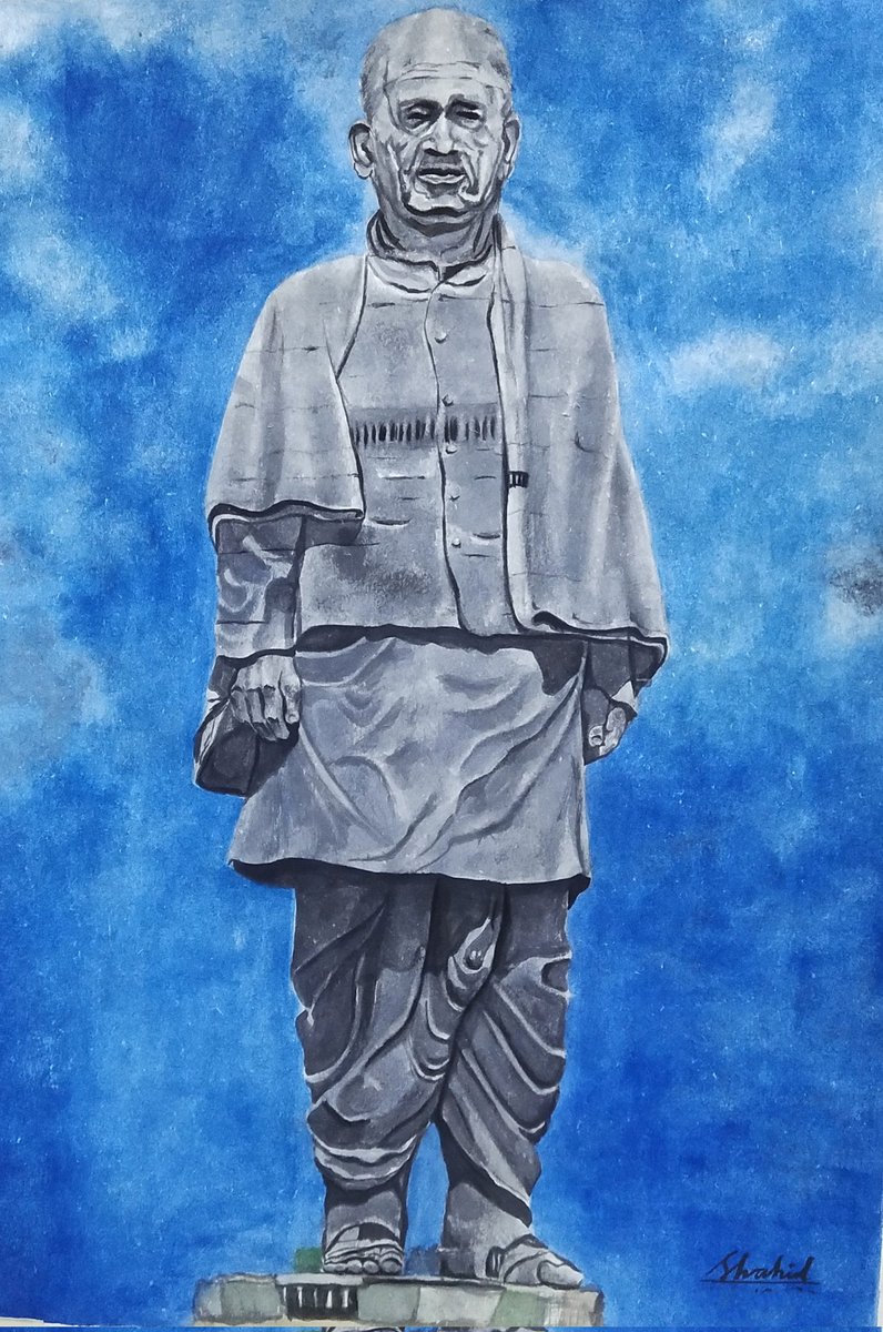 shahidart274's tweet photo. Iron Man Sardar Ballabh Bhai Patel's Water color painting
Statue Of Unity
A3 on cartridge paper
Watch videos on my YouTube channel https://t.co/0llYNSk8Gu
#statueofunity #ironman #ballabhbhaipatel #watercolour #painting #portrait #art #criative https://t.co/OnBb62VRGn