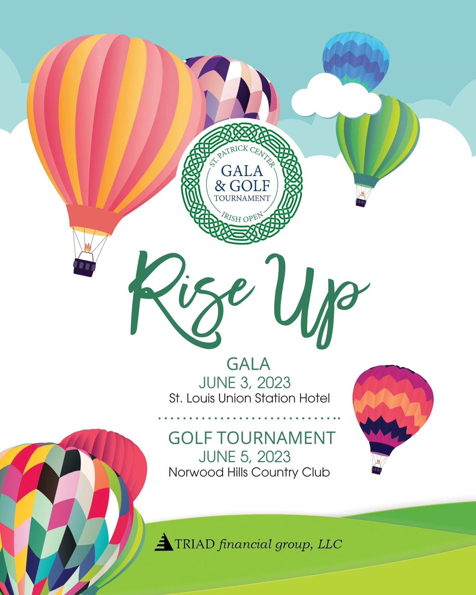 Rise Up and celebrate with @stpatrickcenter at our annual gala and golf tournament. You can join us on June 3 and 5 and help raise critical funds for people experiencing homelessness. ☘️❤️stpatrickcenter.org
