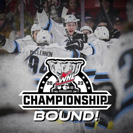 WHLWpgICE's tweet photo. WE'RE OFF TO THE WHL CHAMPIONSHIP! 👀

#RallyTheStorm | #FeedingTheFuture https://t.co/WSg2vxtCwF
