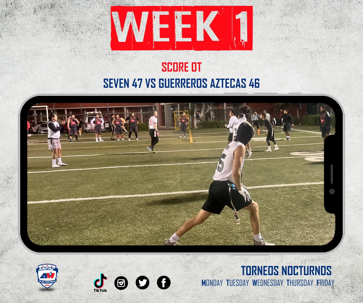 RESULTADOS MIÉRCOLES PARTIDOS 8:00 pm

#flagfootball #flagfootballleague #nfl