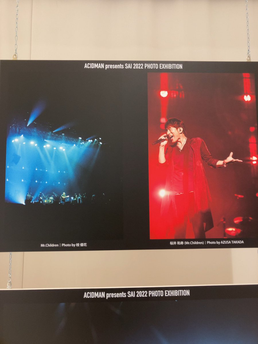 chilchilchildd's tweet image. 渋谷来たので、、
ミスチルのライブ行きたいよぉ
ナカケーさん楽しそう😊
#SAI2022写真展 #MrChildren