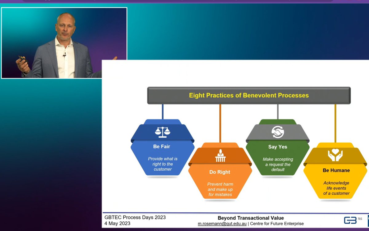 MahendrawathiER's tweet photo. Happy to join Michael @ismiro keynote talk on #processday. A very inspiring talk triggering food for thoughts for the #future #BPM including four types of process excellence, the need for process experience (PX) designers, #customer #centricity, Personal Process Management (1/3) https://t.co/t74Ec9Ueq6