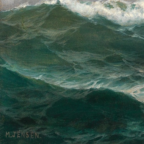 Maritime Painting by Max Jensen, 1908