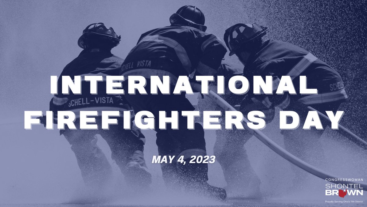 On #InternationalFirefightersDay, we honor and appreciate our firefighters in #OH11 and nationwide for their dedication to saving lives every day.