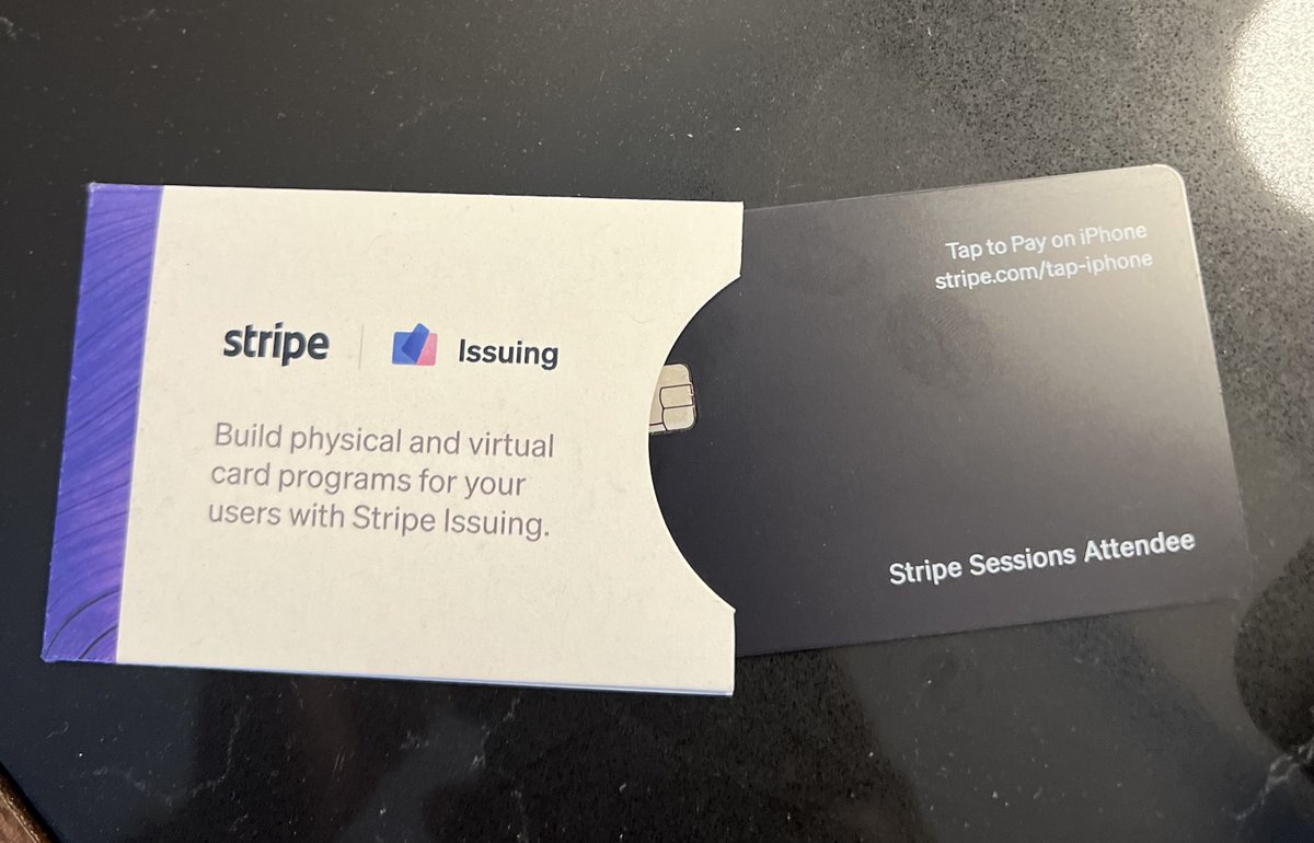 Is it really Stripe Sessions if you don't give everyone a card?

Incredible to see how many new products/features <a href="/stripe/">Stripe</a> has launched since Sessions 2019.