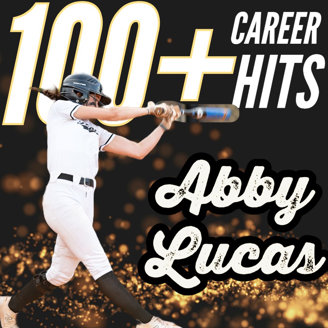 👏Congrats to 🐾<a href="/AbbyLucas101/">Abby Lucas</a>🐾 who crossed the 💯mark tonight with 100+ career hits! 👏