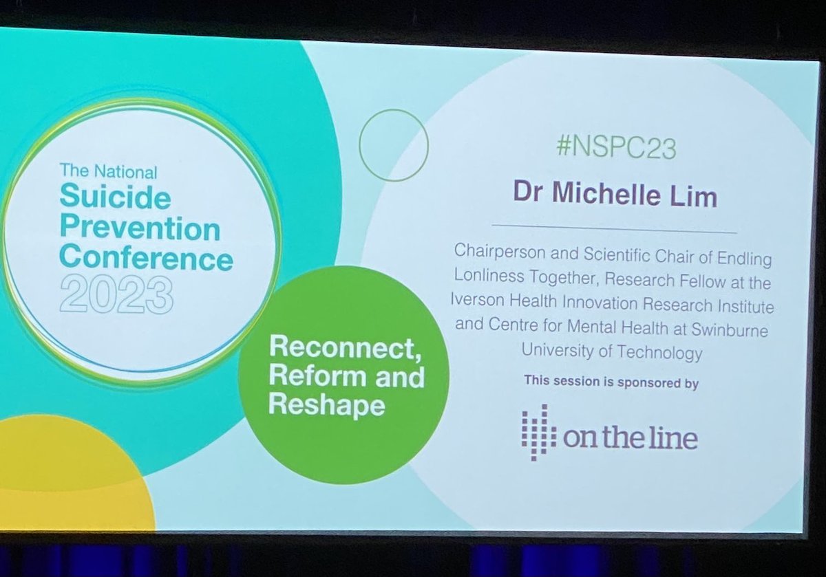Catherine Lourey (@catherinelourey) on Twitter photo Great start to Day 3 of #NSPC23 with a keynote by Dr Michelle Lim on loneliness & suicide vulnerability, & the importance of understanding that loneliness & social isolation are different & need different responses. <a href="/nievesmurray/">Nieves Murray</a> <a href="/ThomasBrideson/">Tom Brideson Voted YES</a> <a href="/NSWMHC/">Mental Health Commission of NSW</a> Great start to Day 3 of #NSPC23 with a keynote by Dr Michelle Lim on loneliness & suicide vulnerability, & the importance of understanding that loneliness & social isolation are different & need different responses. <a href="/nievesmurray/">Nieves Murray</a> <a href="/ThomasBrideson/">Tom Brideson Voted YES</a> <a href="/NSWMHC/">Mental Health Commission of NSW</a>