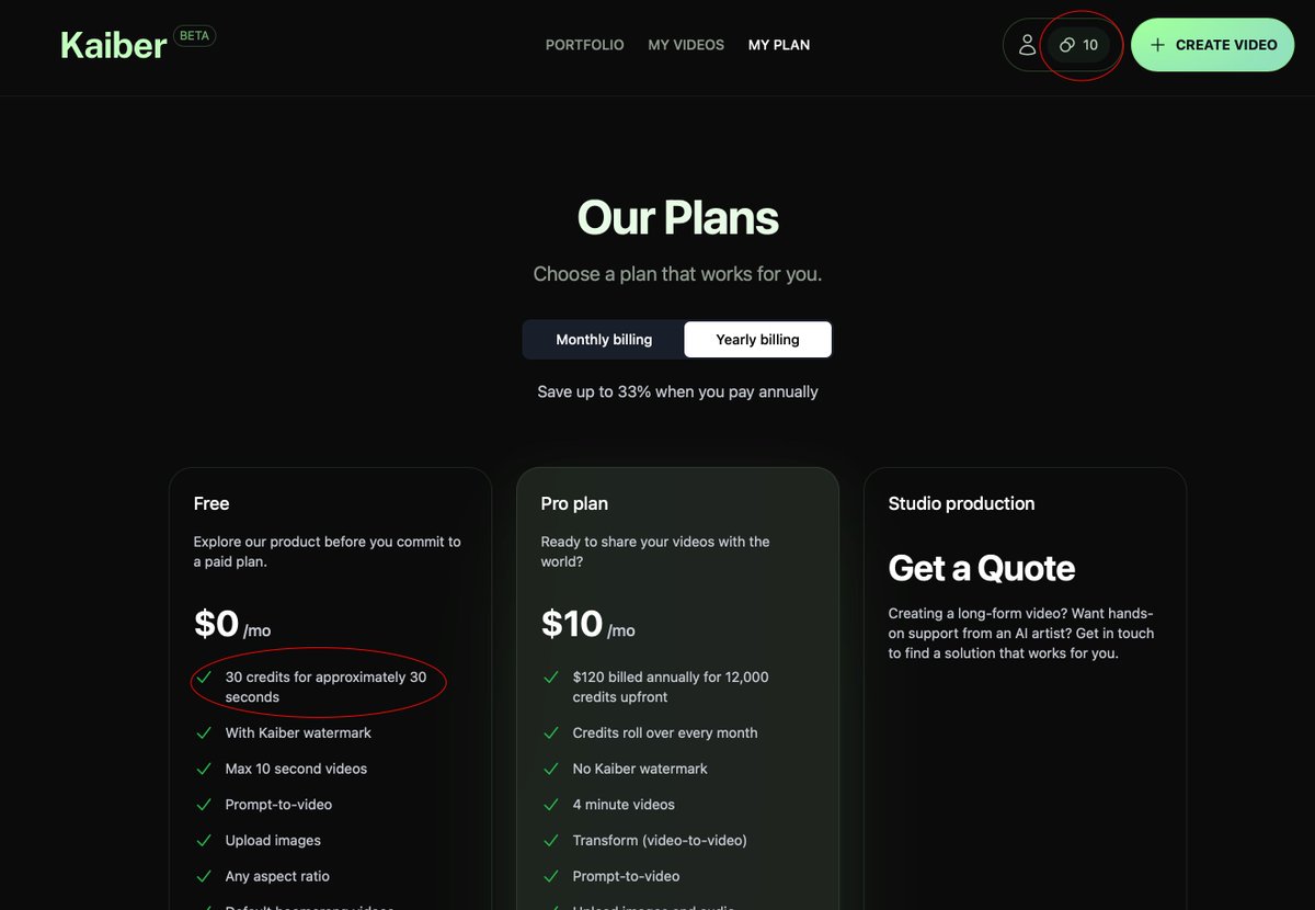 vickyteke's tweet photo. @KaiberAI your free plan indicates 30 credits but when  I signed up it shows only 10 without using any tools. Can you fix that misinformation and give me 20 more credits? https://t.co/5ryeHpbRFc