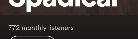 Not my Spotify gaining 400+ monthly listeners in under a day for no apparent reason….