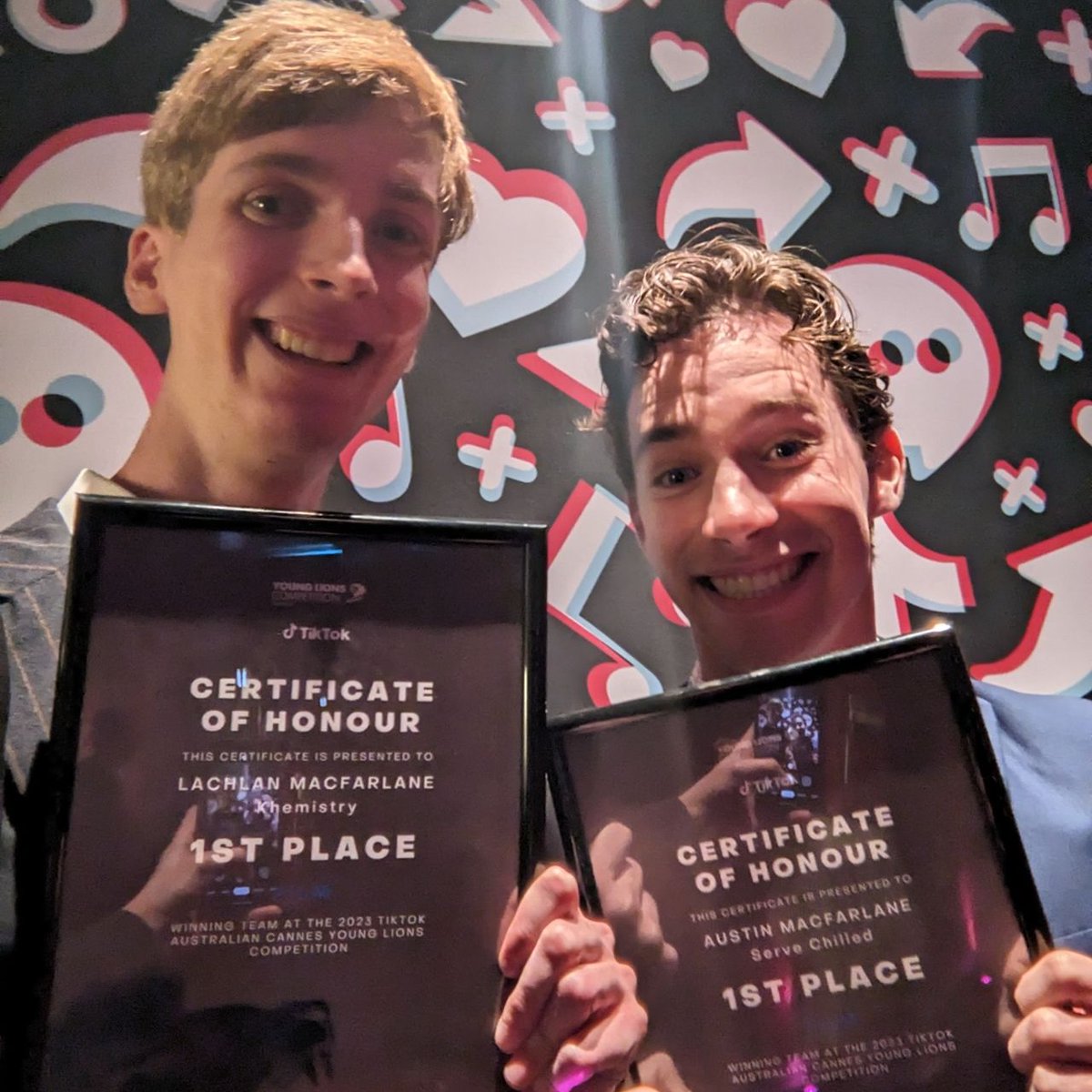 More exciting news for Churchie Old Boys Lachlan Macfarlane (2017) and Austin Macfarlane (2019). In June they will be heading to France to represent Australia at the Cannes Lions International Festival of Creativity. campaignbrief.com/winners-of-the… #churchie #churchieoldboys #makingofmen