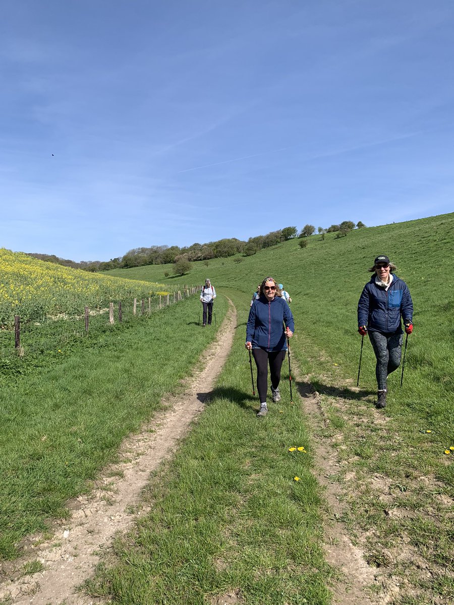 Just a few photos of a fabulous #nordicwalk at Hippenscombe Bottom & Tidcombe down. We blew off the bluebells woods to soak in the clear #bigsky views over Pewsey Vale! #walxwessex
